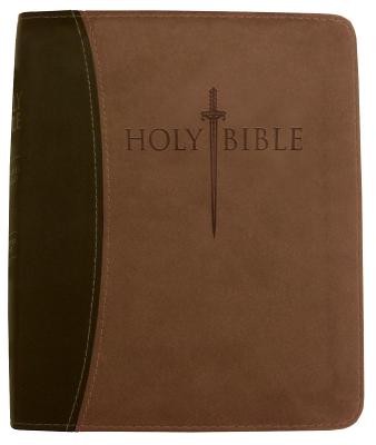 Kjver Thinline Personal Size Indexed Bible Dark/Light Brown