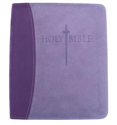 KJV Sword Study Personal Size Giant Print Indexed Bible Dark/Light Purple