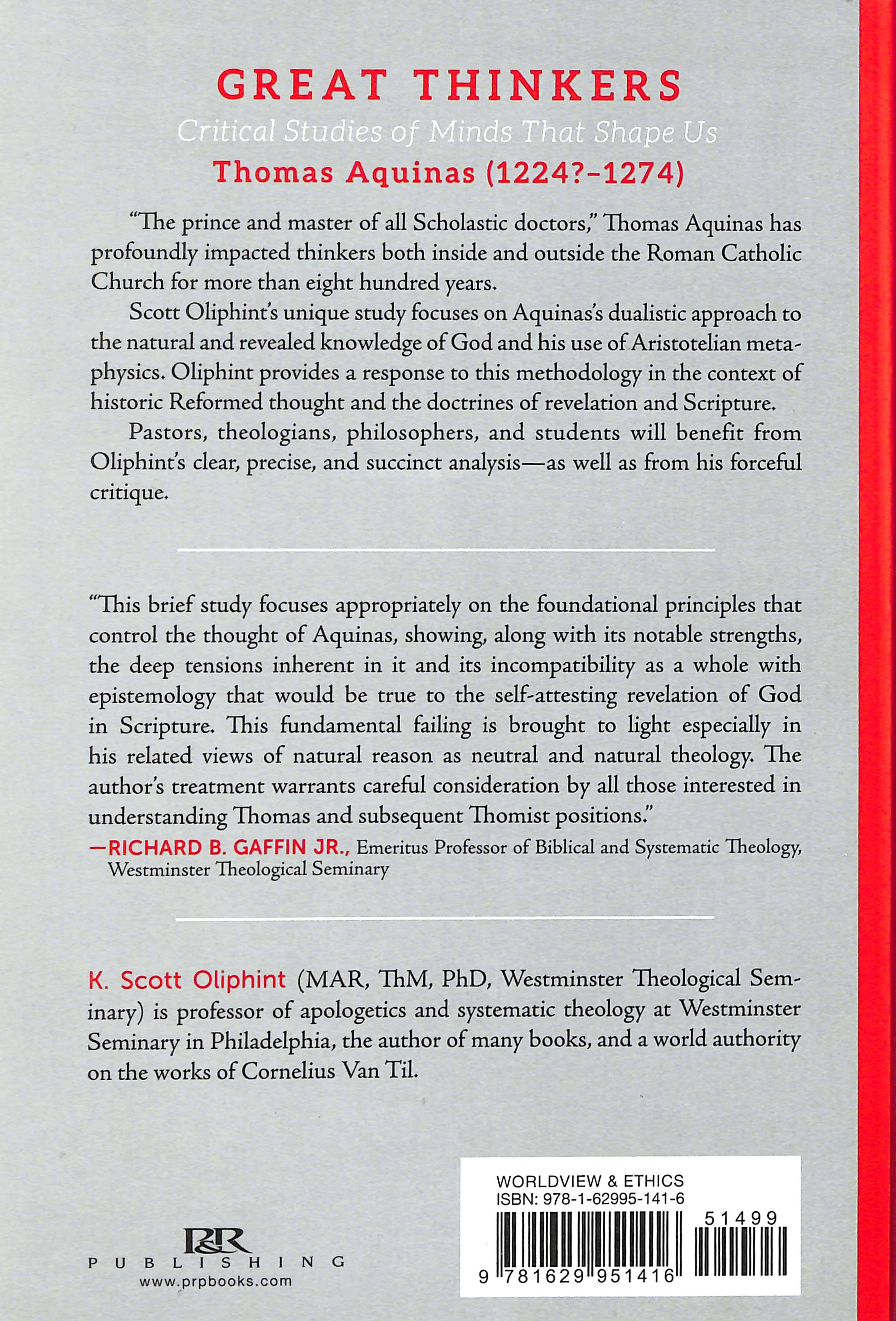 Thomas Aquinas - Philosopher Theologian (Great Thinkers Series)
