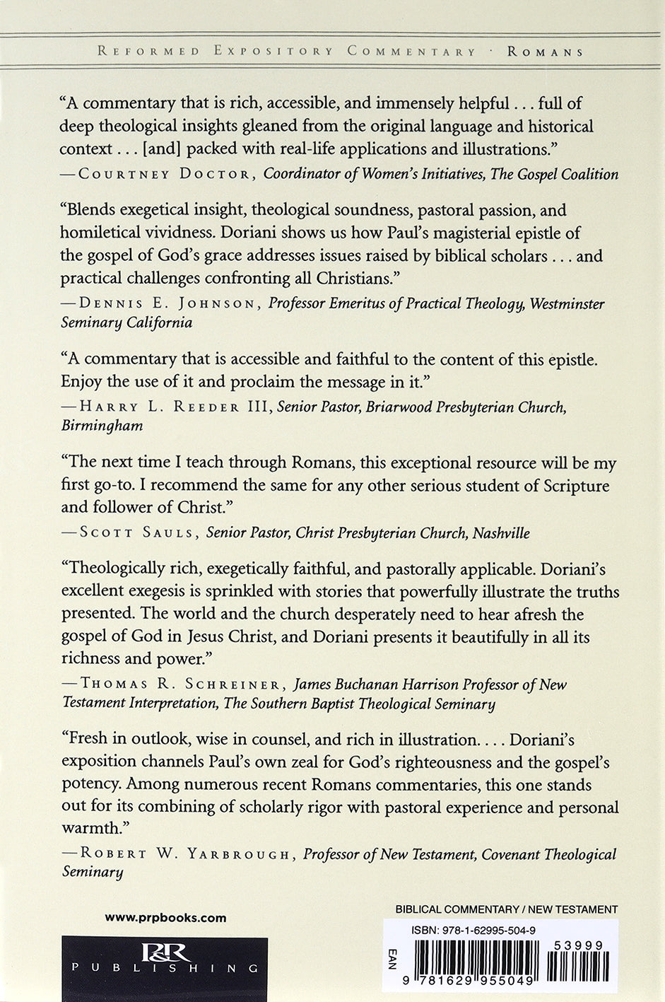 Romans (Reformed Expository Commentary Series)
