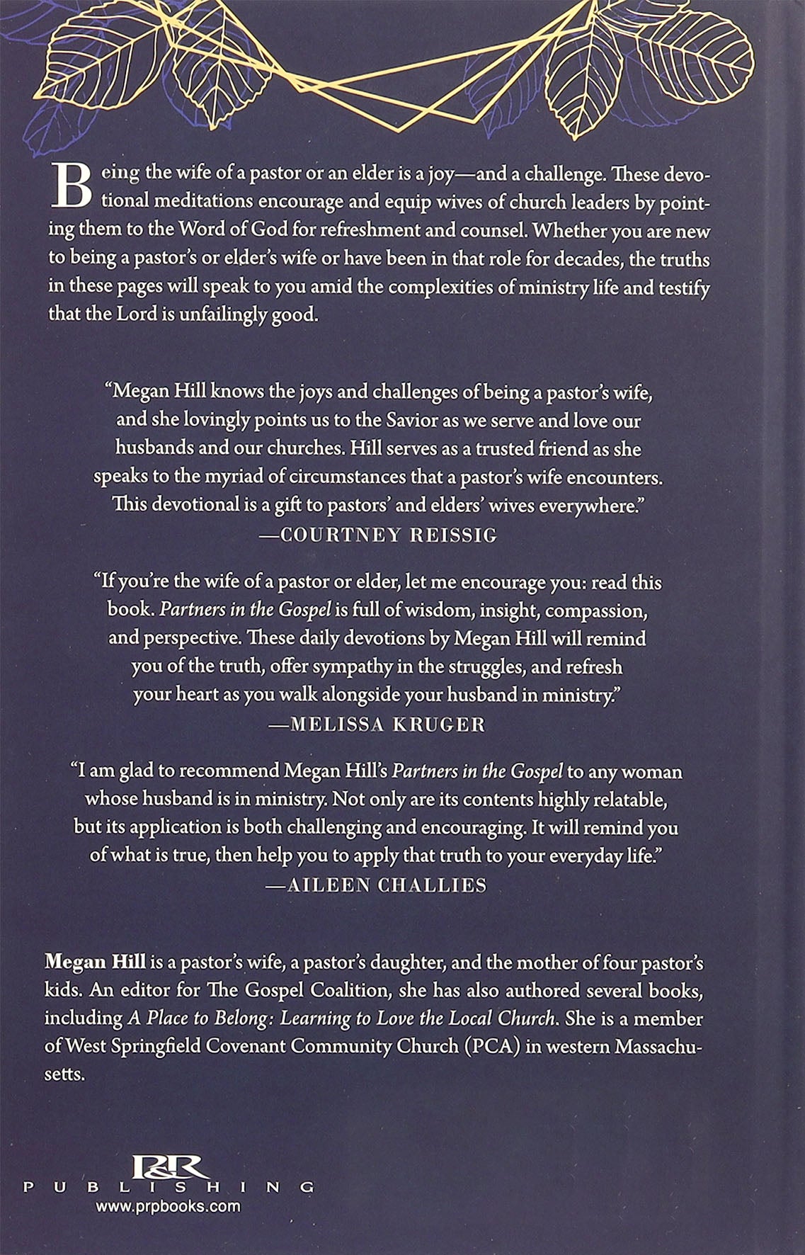 Partners in the Gospel (Workbook): 50 Meditations for Pastors' and Elders' Wives