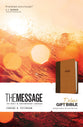 Message Deluxe Gift Bible Brown Tan (Black Letter Edition)