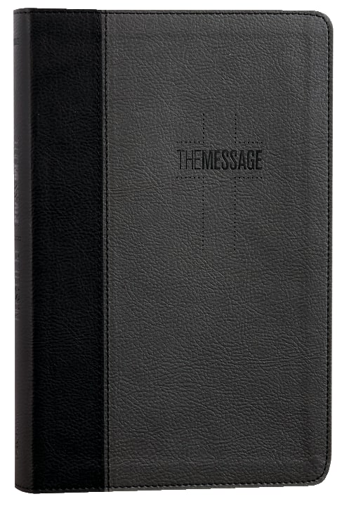 Message Deluxe Gift Bible Black Slate (Black Letter Edition)