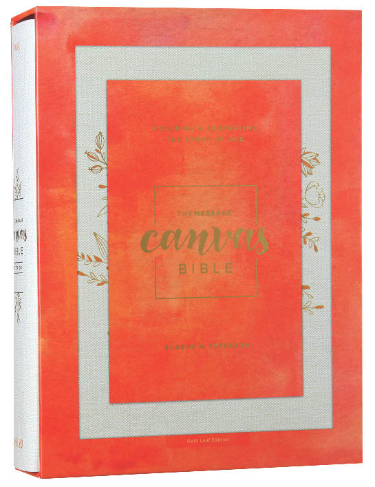 Message Canvas Bible: Coloring and Journaling the Story of God (Black Letter Edition)