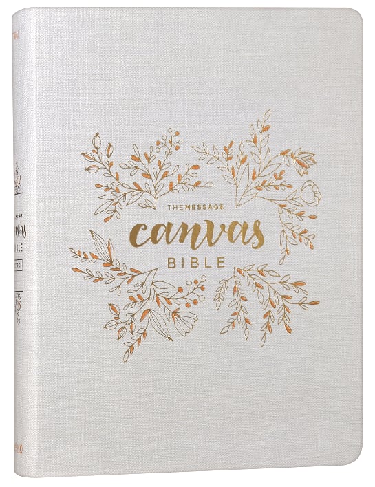 Message Canvas Bible: Coloring and Journaling the Story of God (Black Letter Edition)