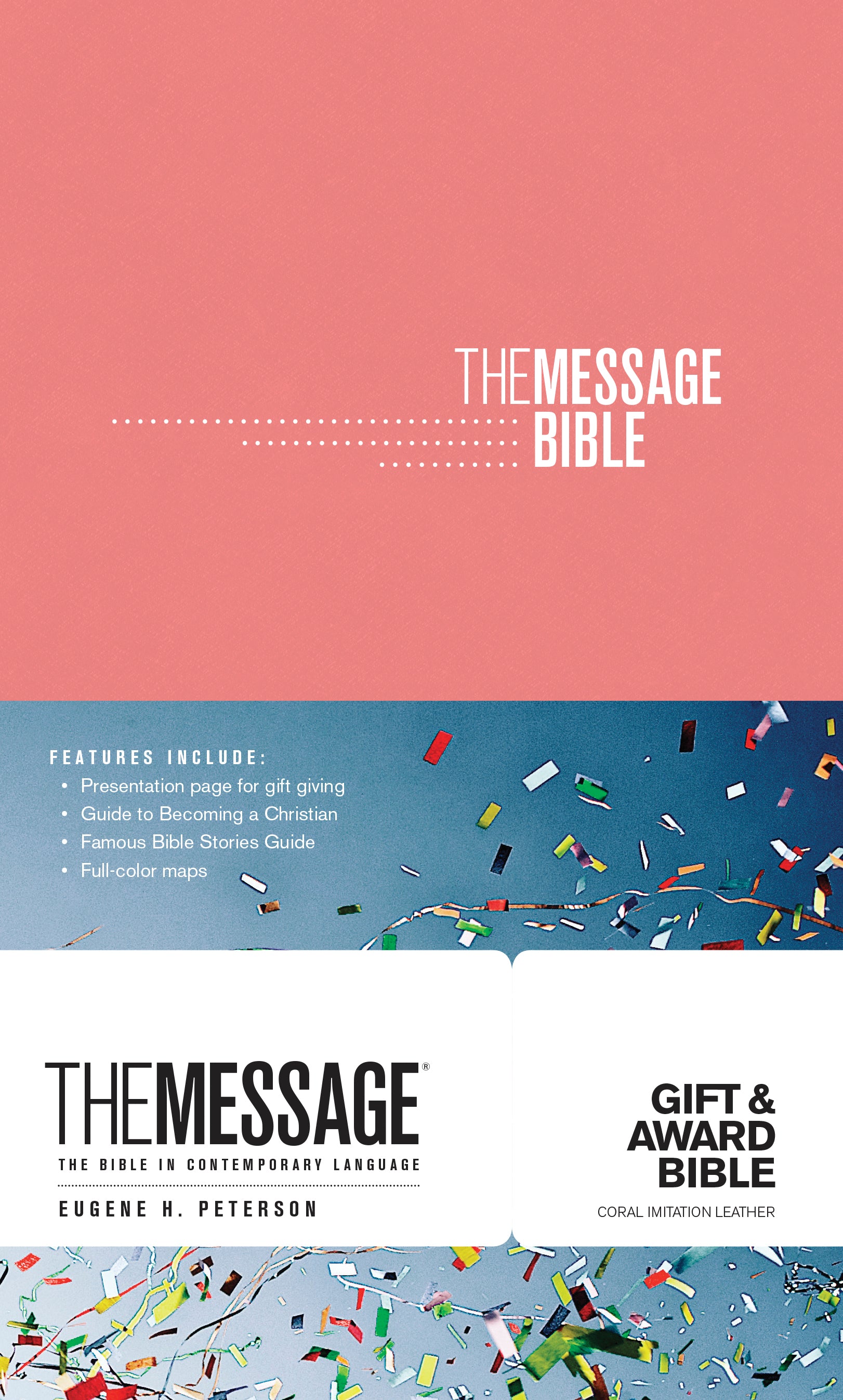 Message Gift and Award Bible Coral (Black Letter Edition)