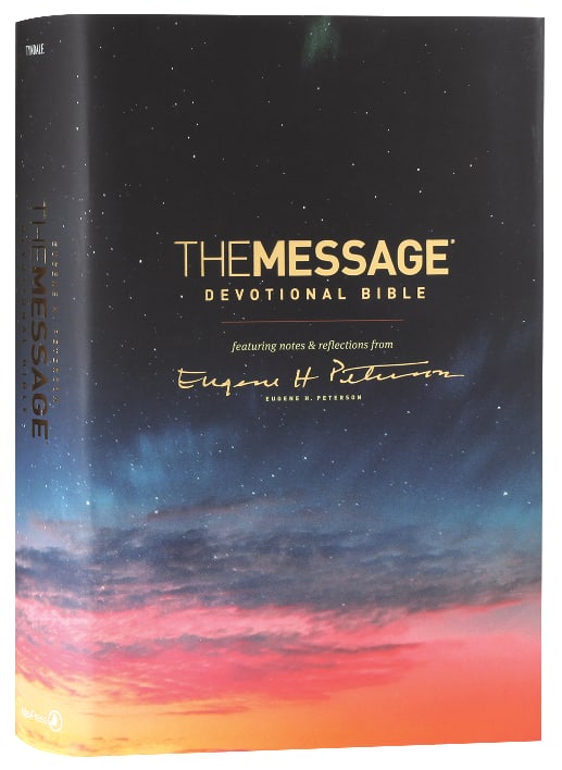 Message Devotional Bible (Black Letter Edition)