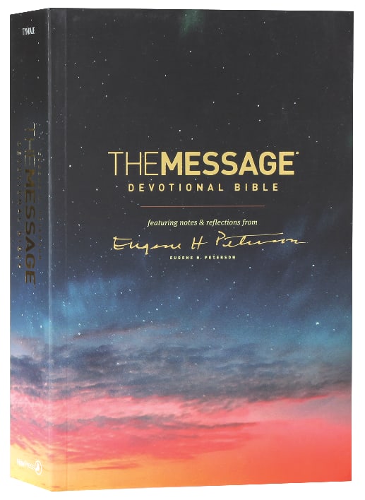 Message Devotional Bible (Black Letter Edition)