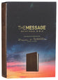 Message Devotional Bible Brown Cross (Black Letter Edition)
