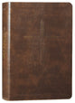 Message Devotional Bible Brown Cross (Black Letter Edition)