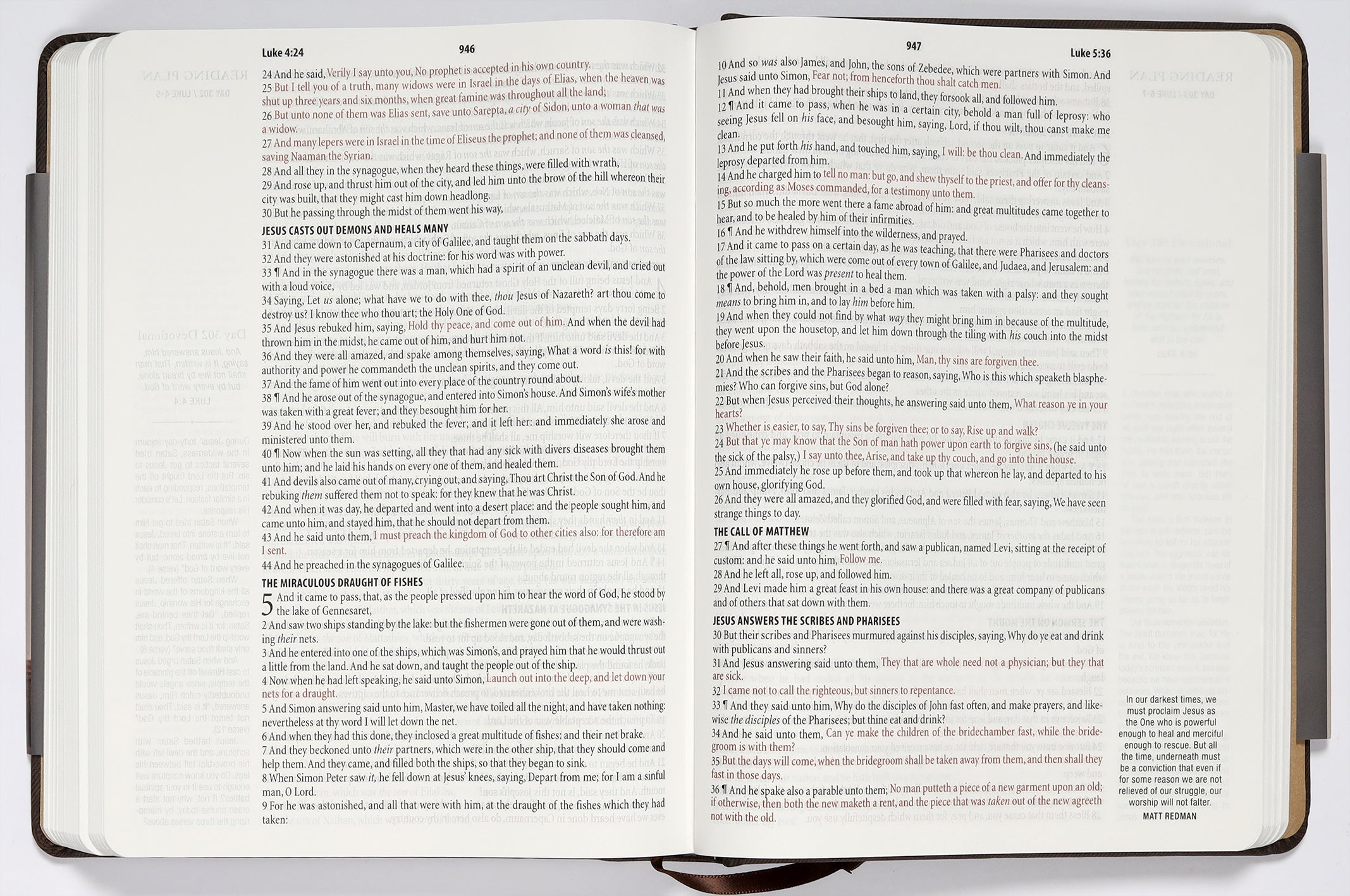 The KJV Daily Wisdom For Men Devotional Bible (Red Letter Edition)