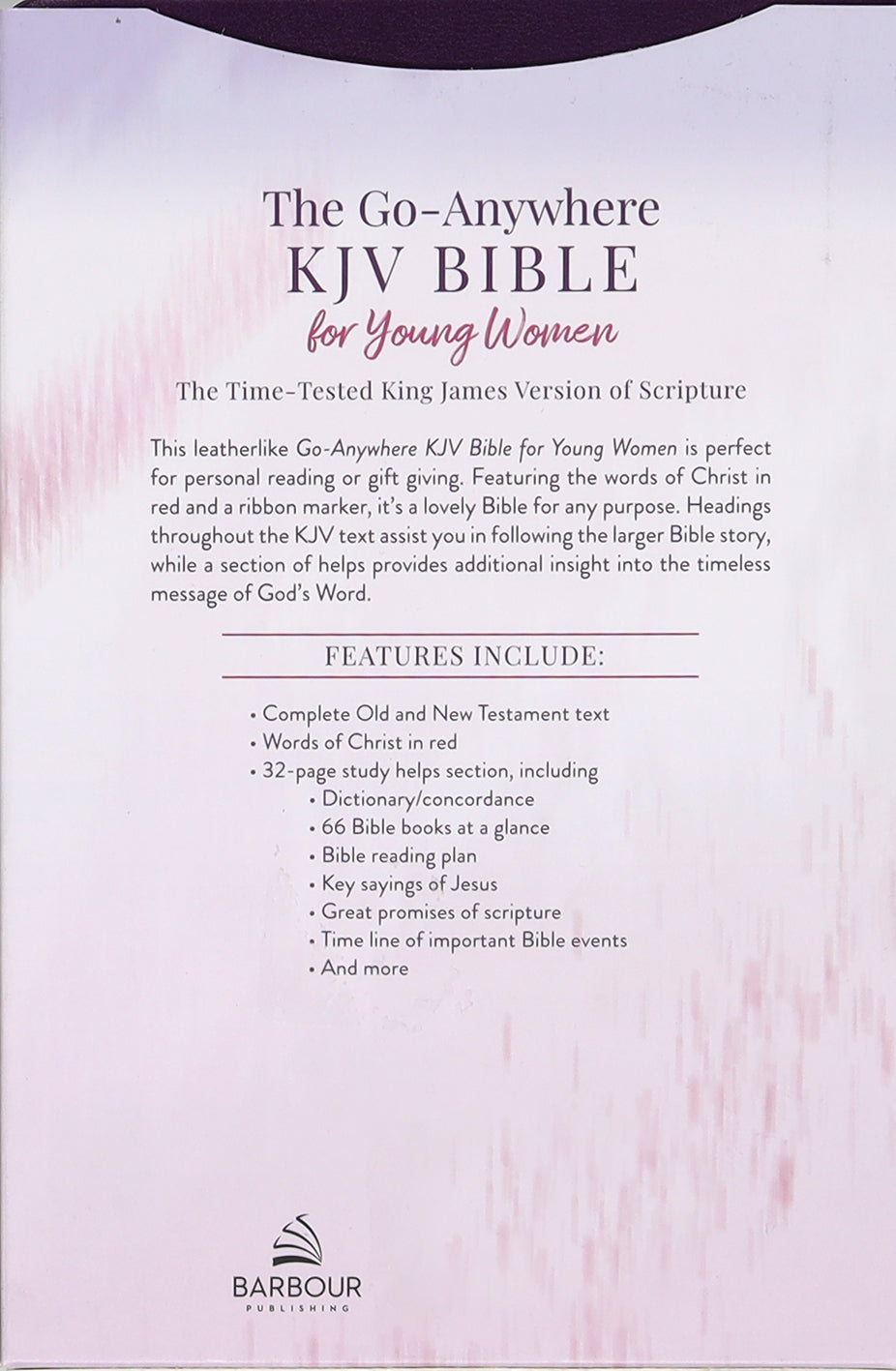 KJV Go-Anywhere Bible For Young Women, the (Red Letter Edition) (Plum Patch)