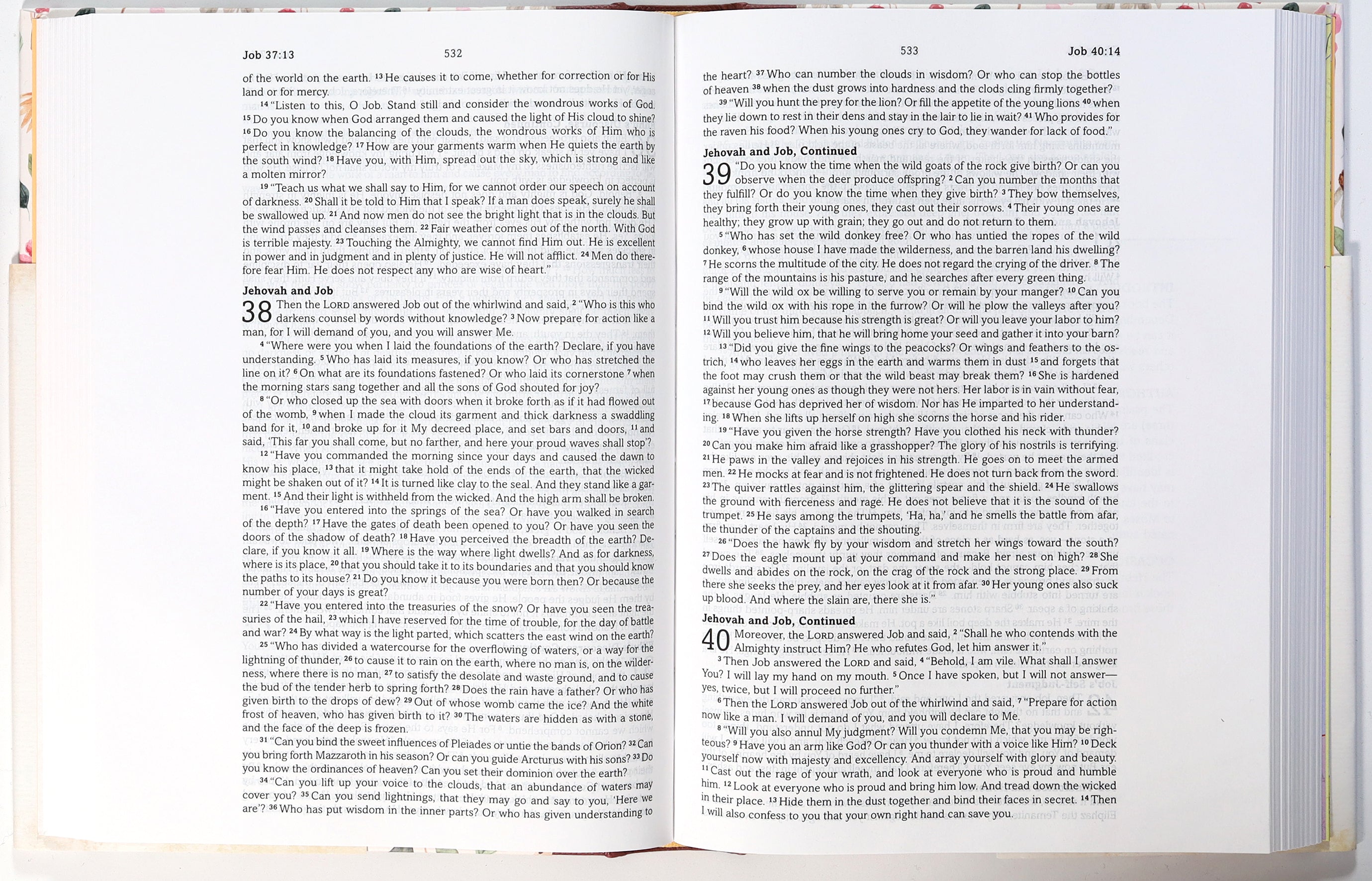 Simplified KJV Bible Wildflower Medley