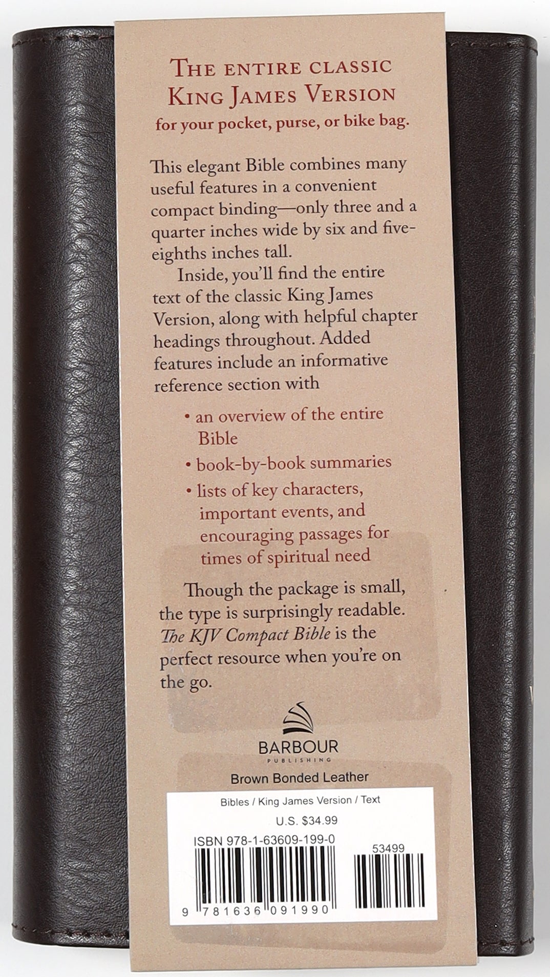 The KJV Compact Bible Brown