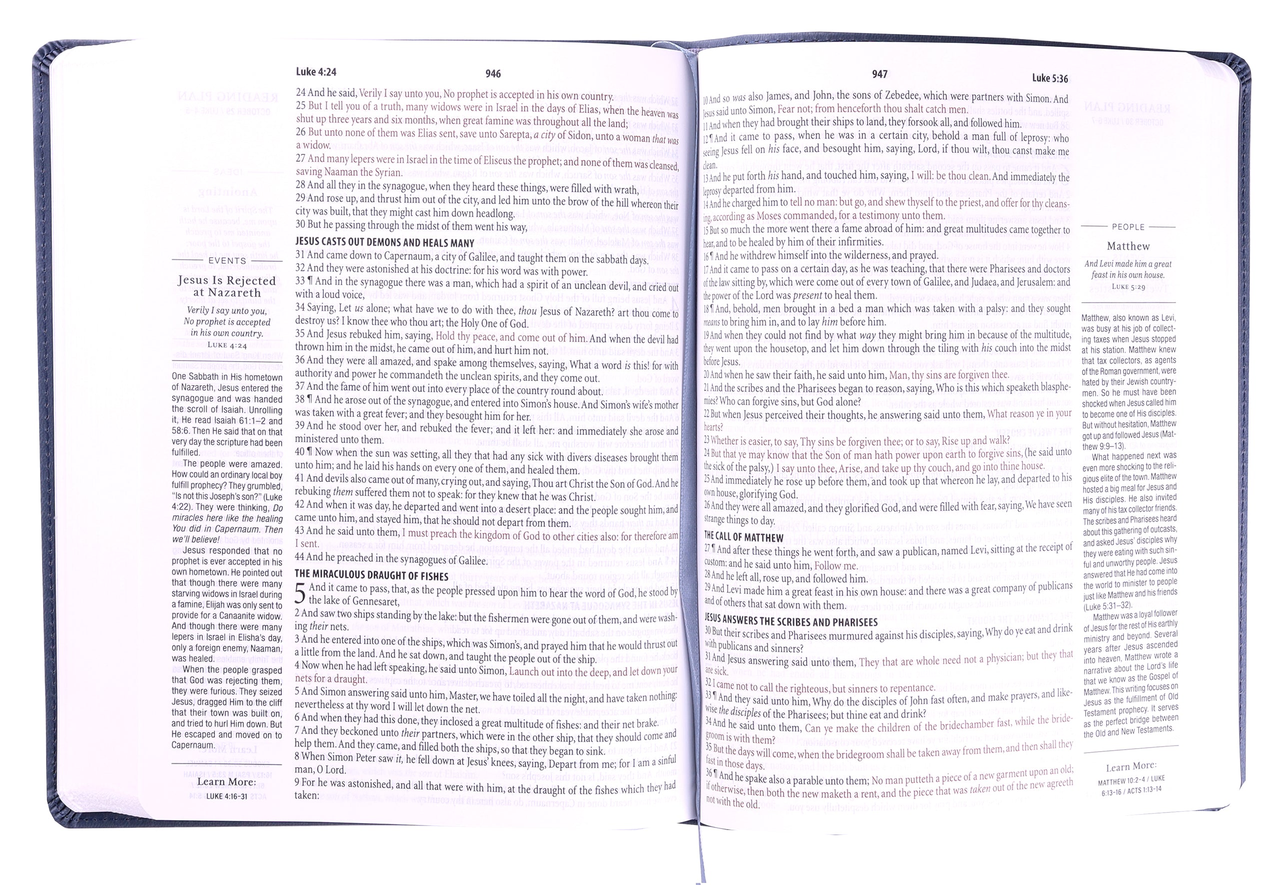 KJV 1-Minute Study Bible Pewter Blue