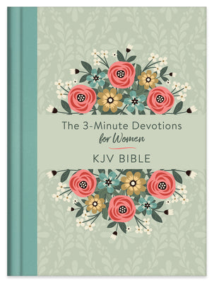 KJV 3-Minute Devotions For Women Bible Mint Bouquet (3 Minute Devotions Series)