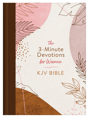 KJV 3-Minute Devotions For Women Bible Rose & Copper Florets (3 Minute Devotions Series)