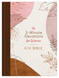 KJV 3-Minute Devotions For Women Bible Rose & Copper Florets (3 Minute Devotions Series)