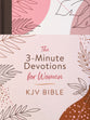 KJV 3-Minute Devotions For Women Bible Rose & Copper Florets (3 Minute Devotions Series)