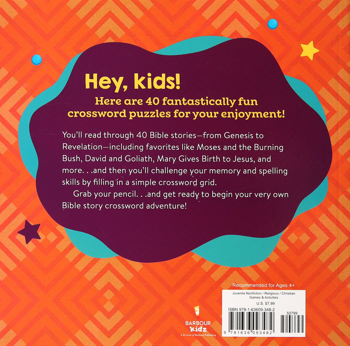 Bible Story Crosswords For Kids