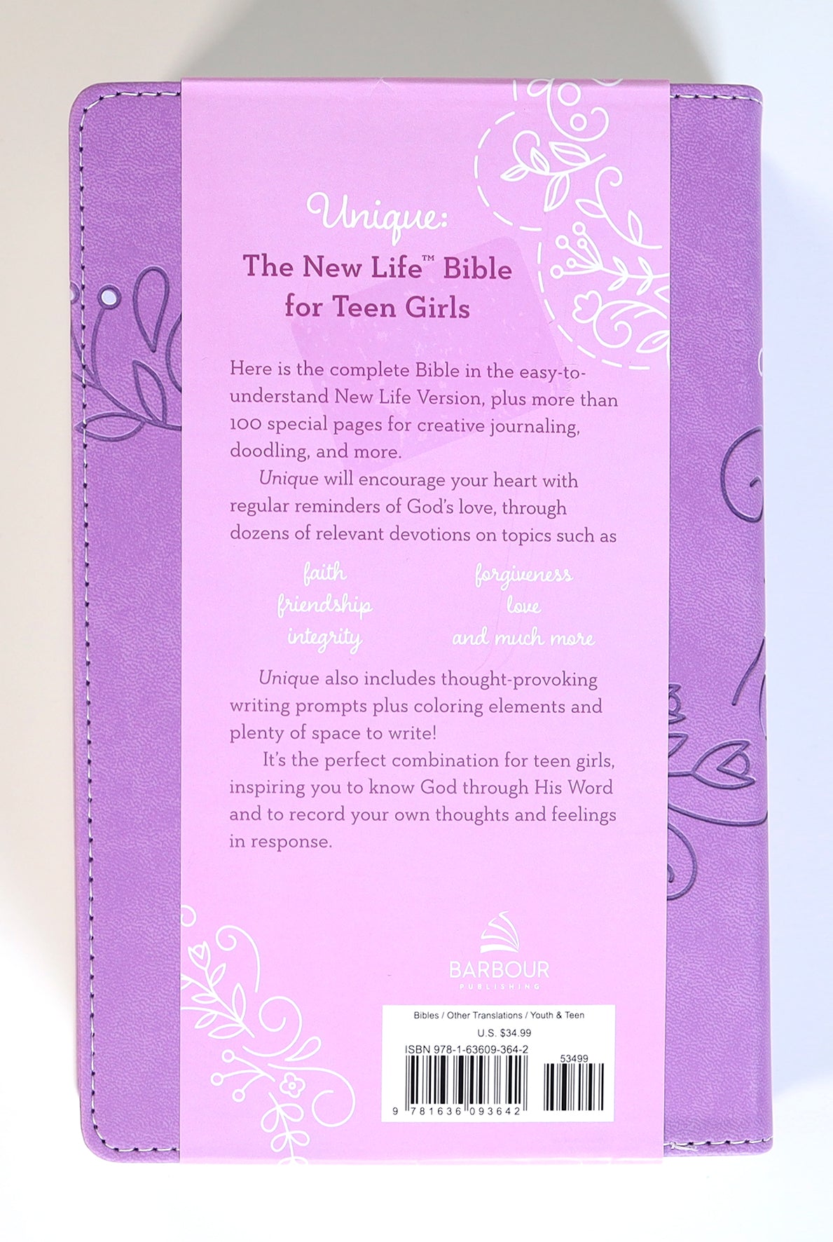 NLV  Unique the New Life Bible For Teen Girls