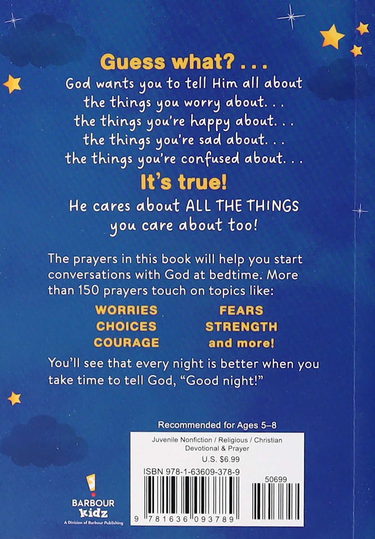 Good Night, God: Bedtime Prayers For Boys