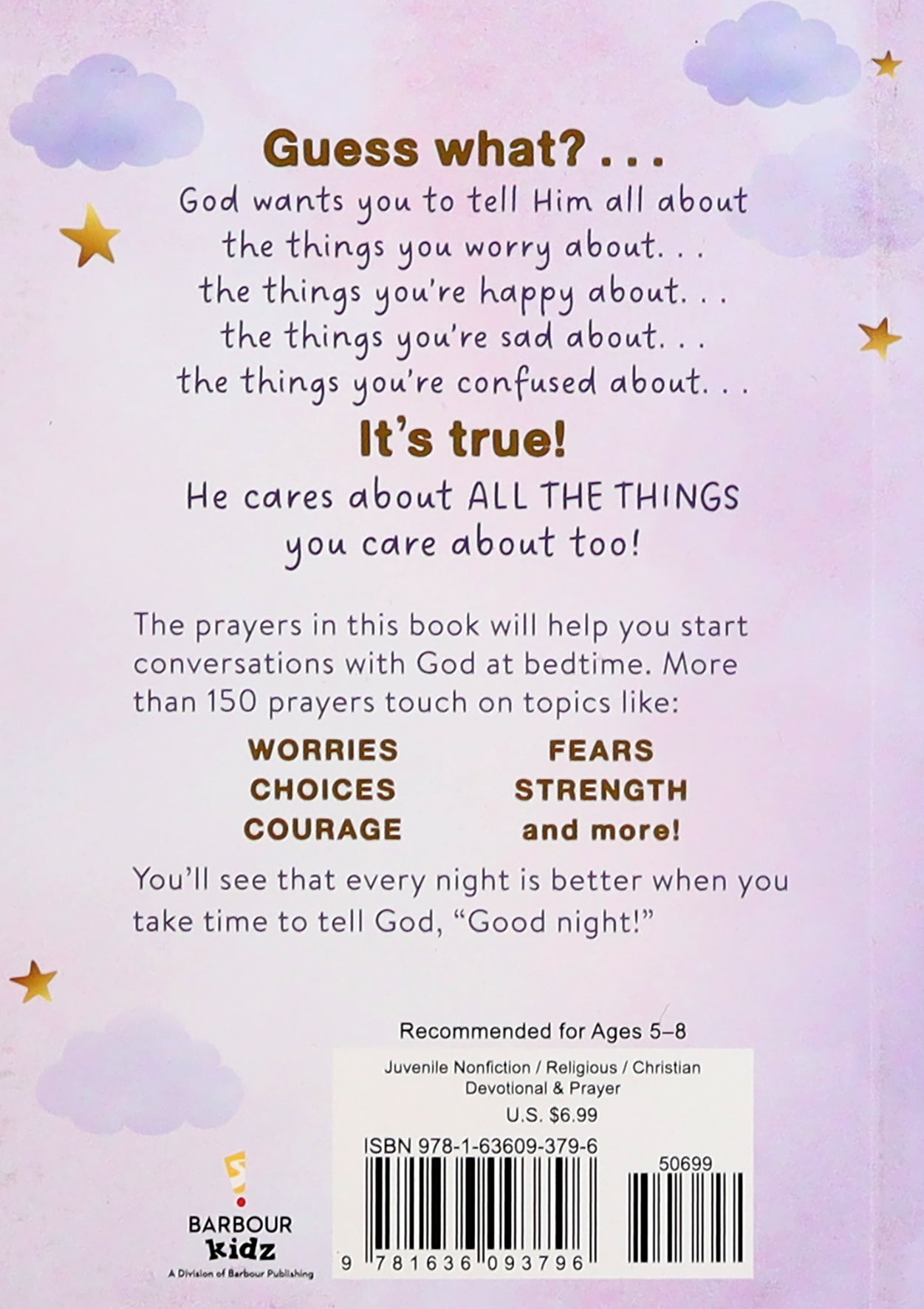 Good Night, God: Bedtime Prayers For Girls