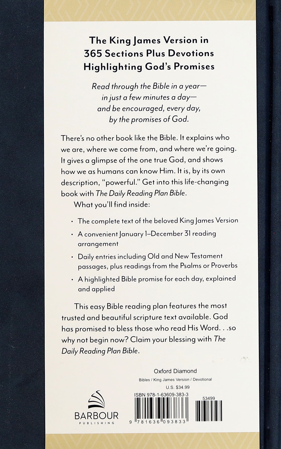 KJV Daily Reading Plan Bible Oxford Diamond