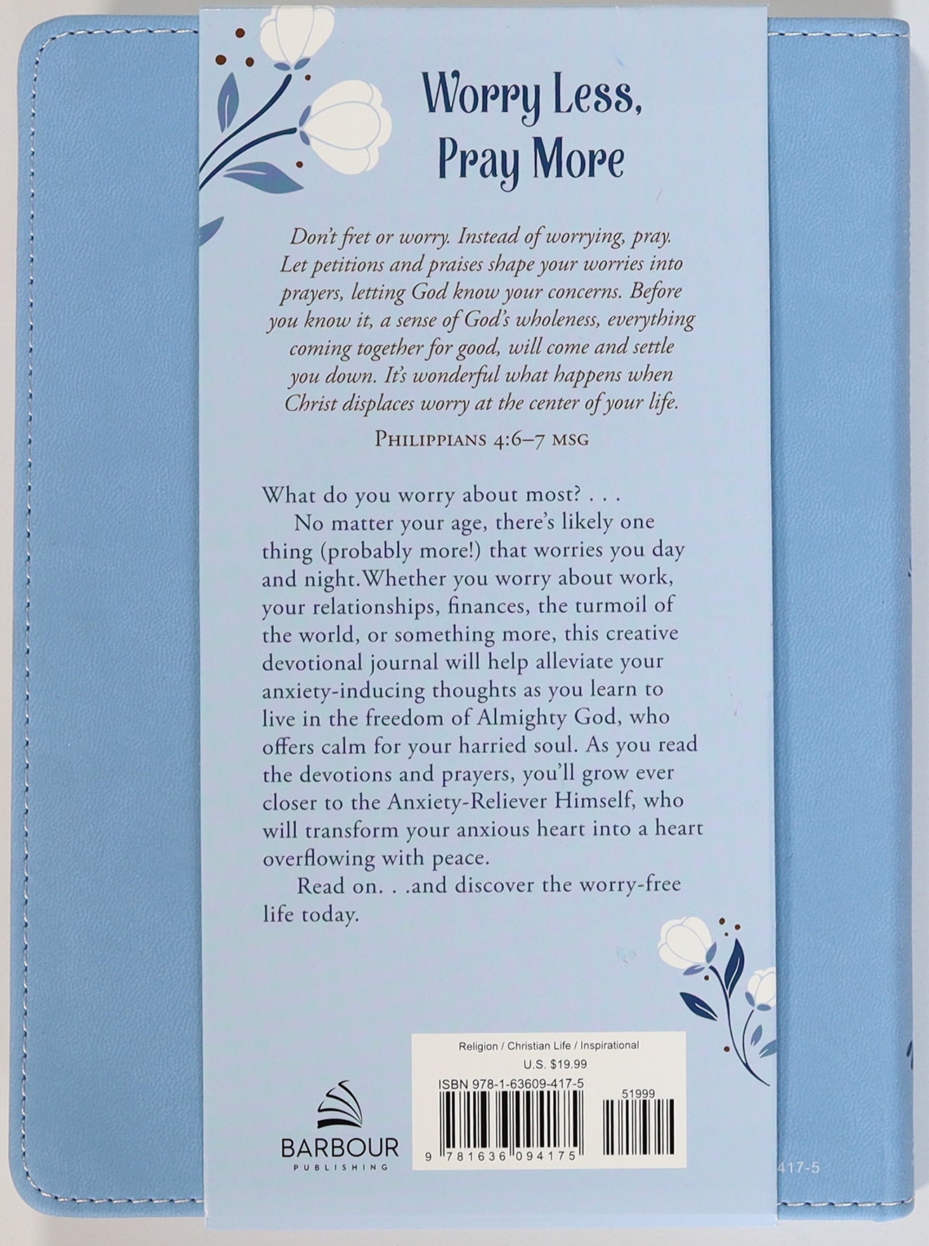 Worry Less, Pray More: Devotional Coloring Journal For Women