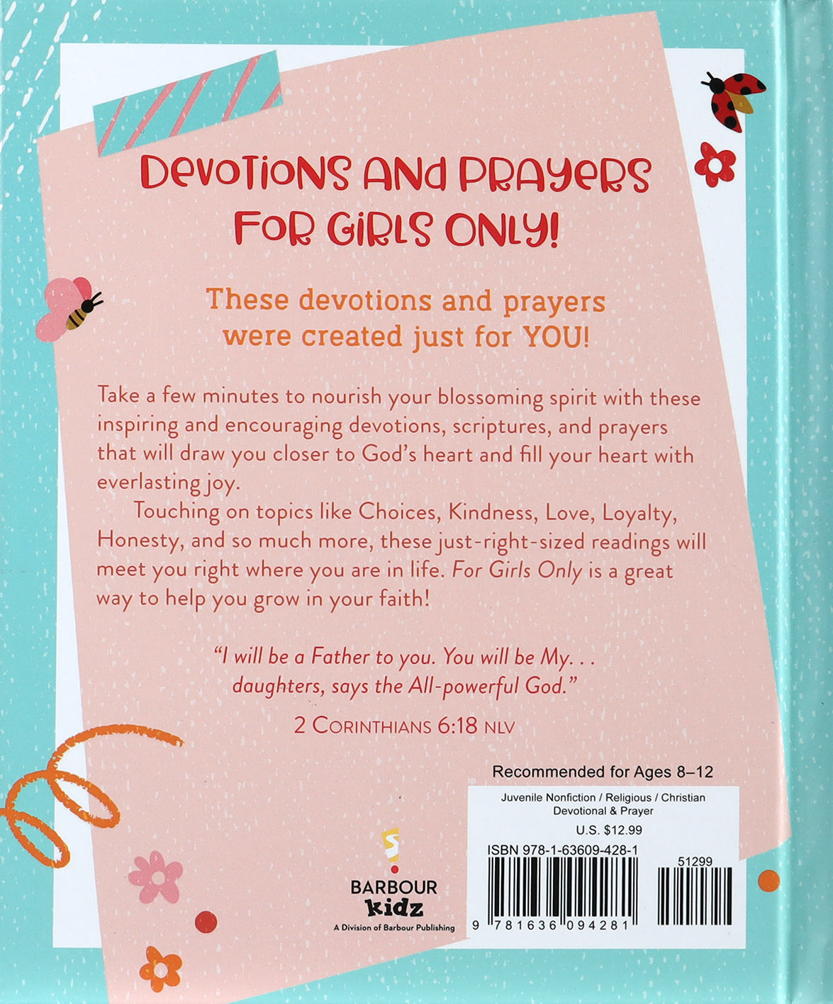 For Girls Only: Hope-Filled Devotions and Prayers