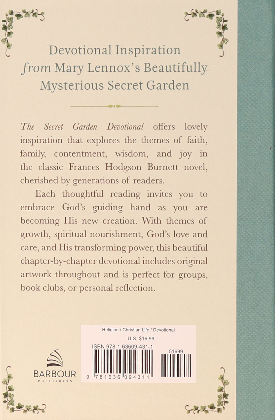 The Secret Garden Devotional: A Chapter-By-Chapter Companion to the Beloved Classic