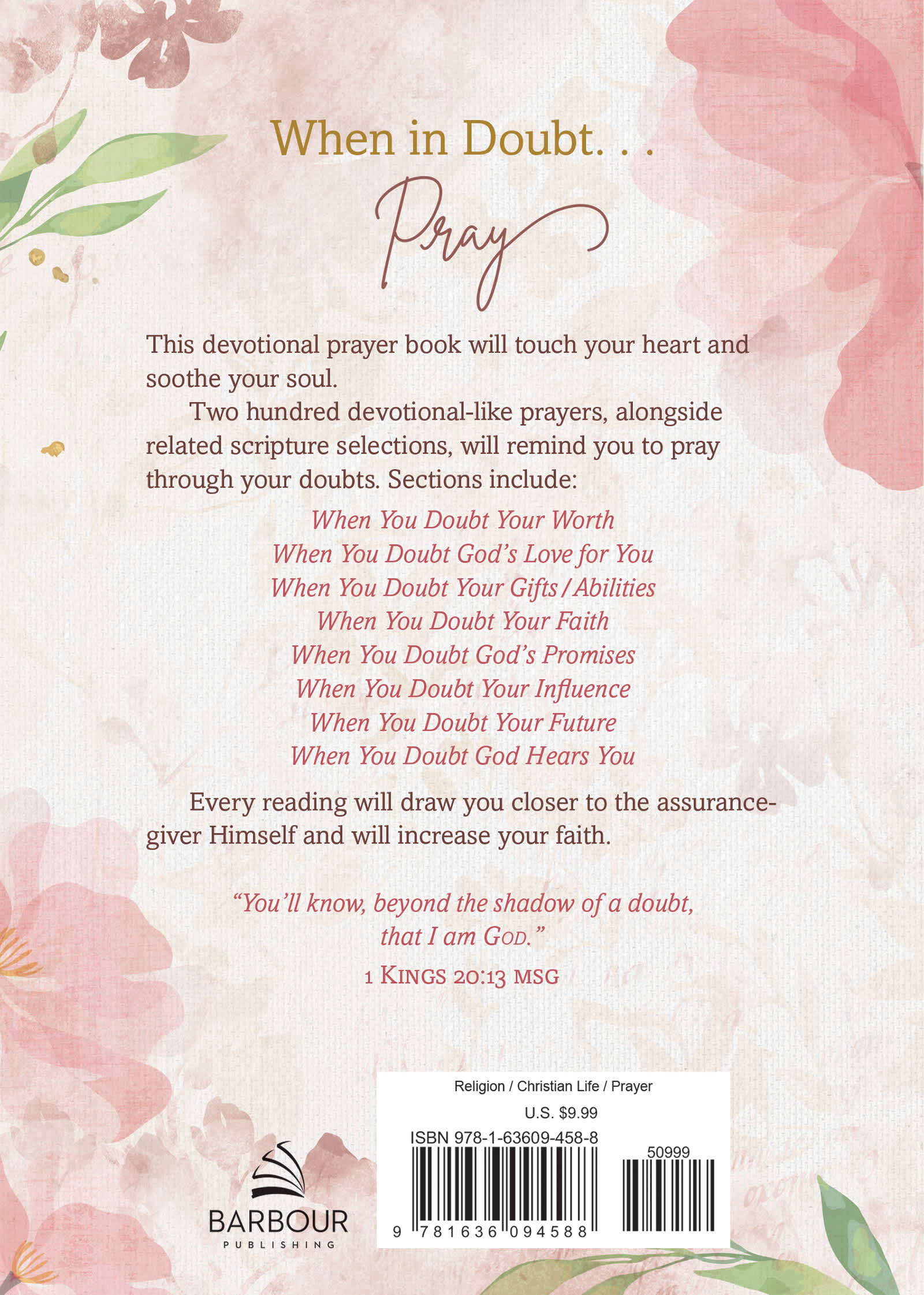 When in Doubt, Pray: Devotional Prayers For Women