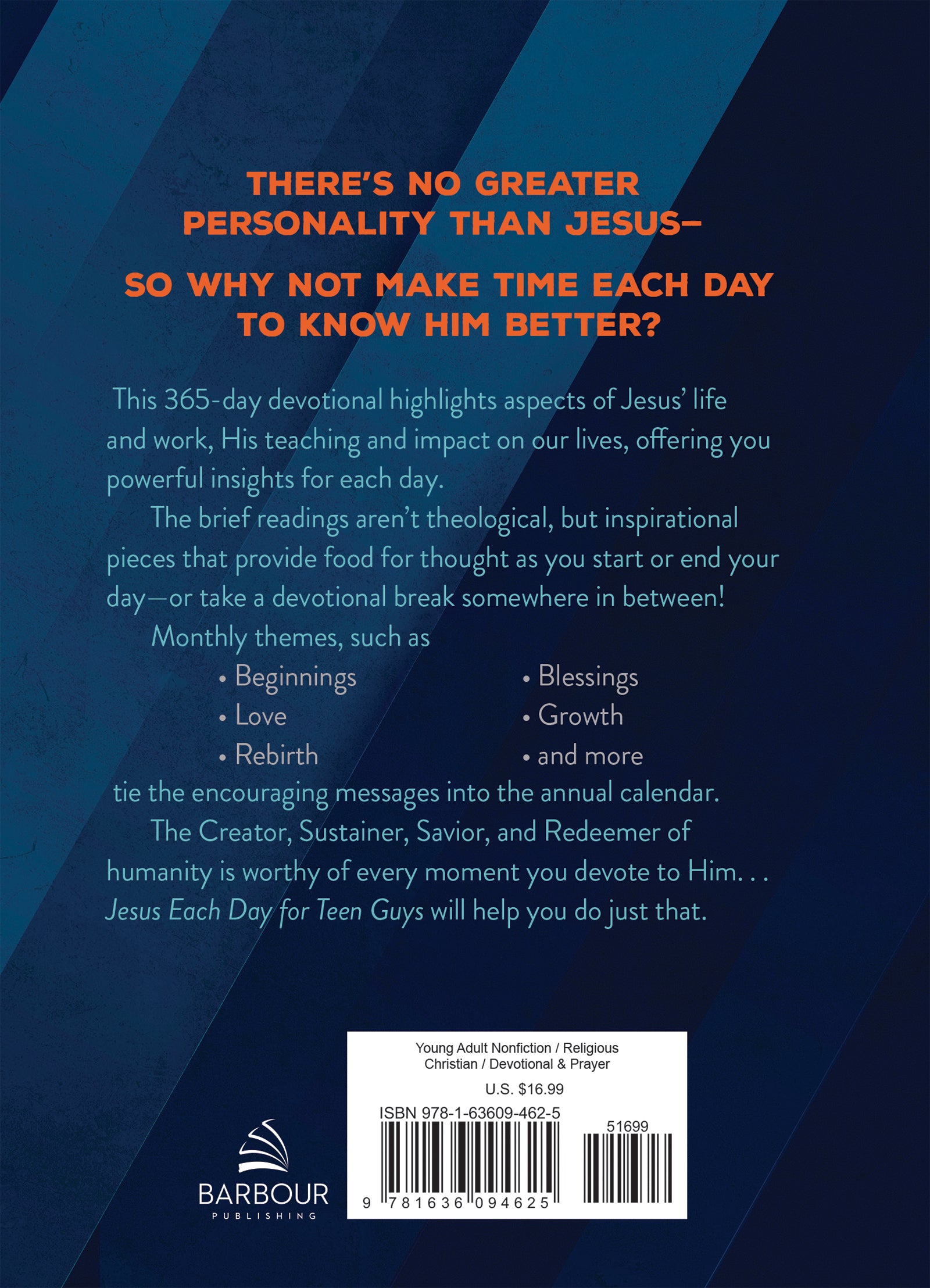 Jesus Each Day For Teen Guys: A 365-Day Devotional