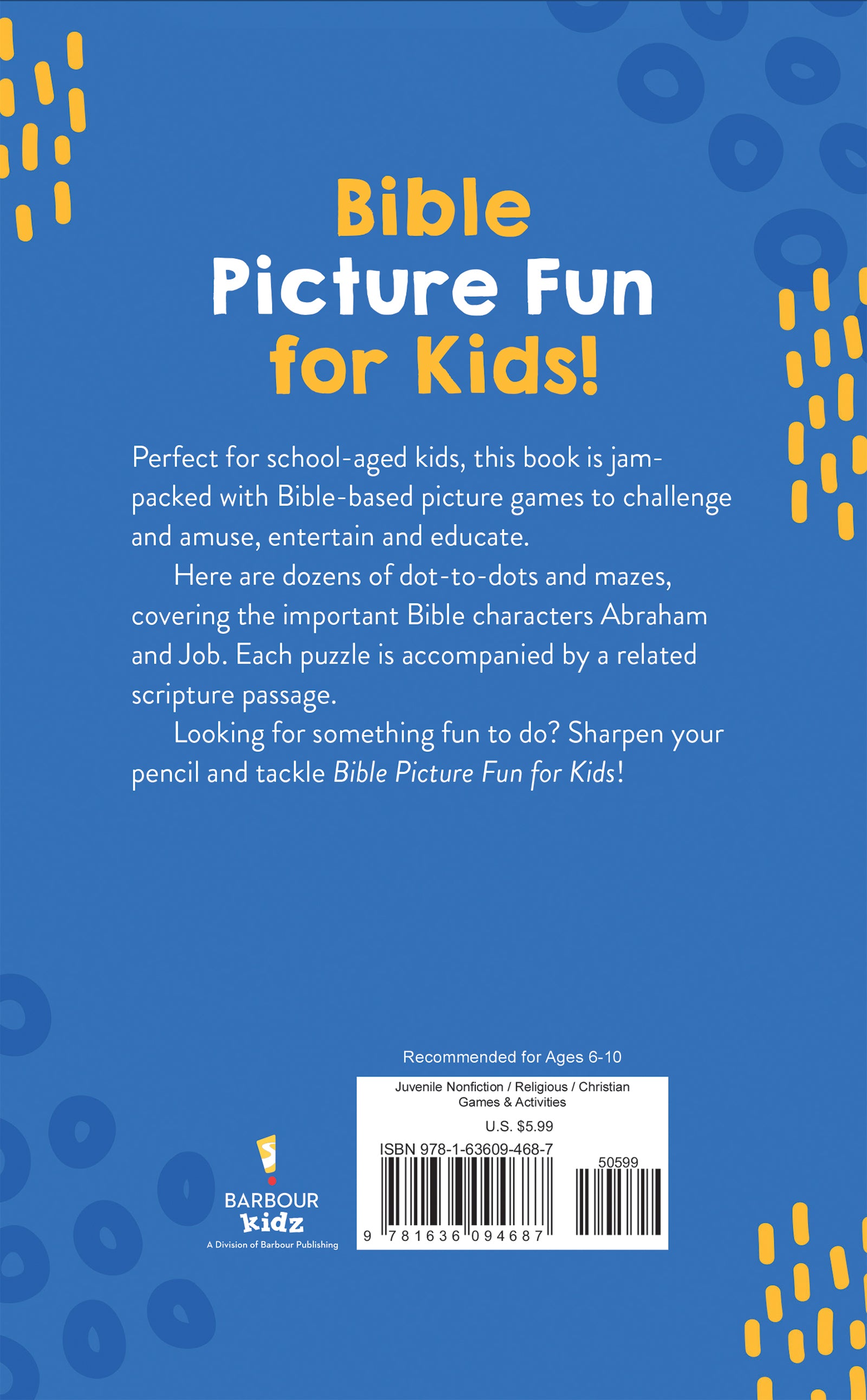 Bible Picture Fun For Kids: More Than 100 Mazes and Dot-To-Dots!