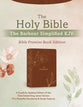 Simplified KJV Bible Promise Book Edition Chestnut Floral