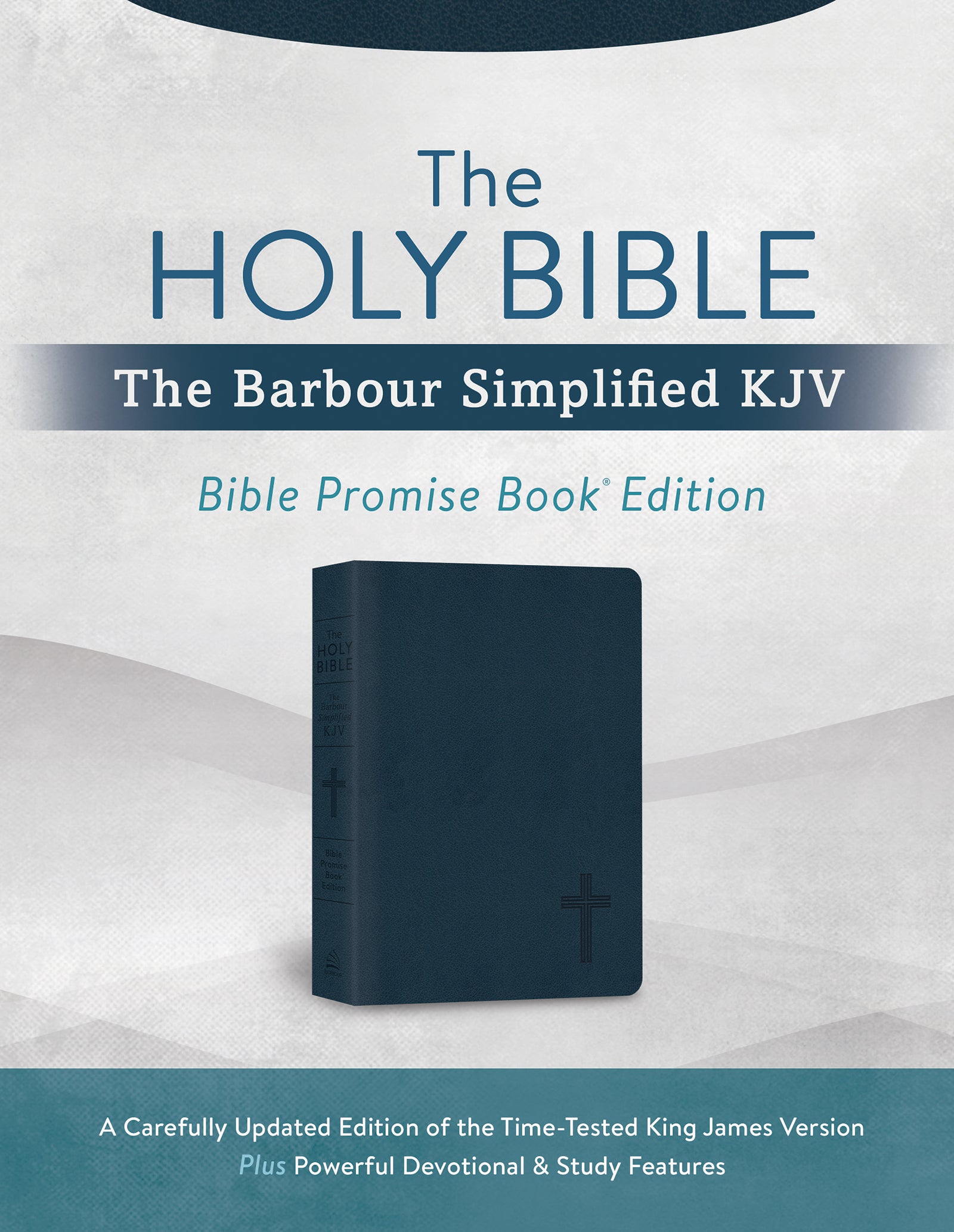 Simplified KJV Bible Promise Book Edition Navy Cross