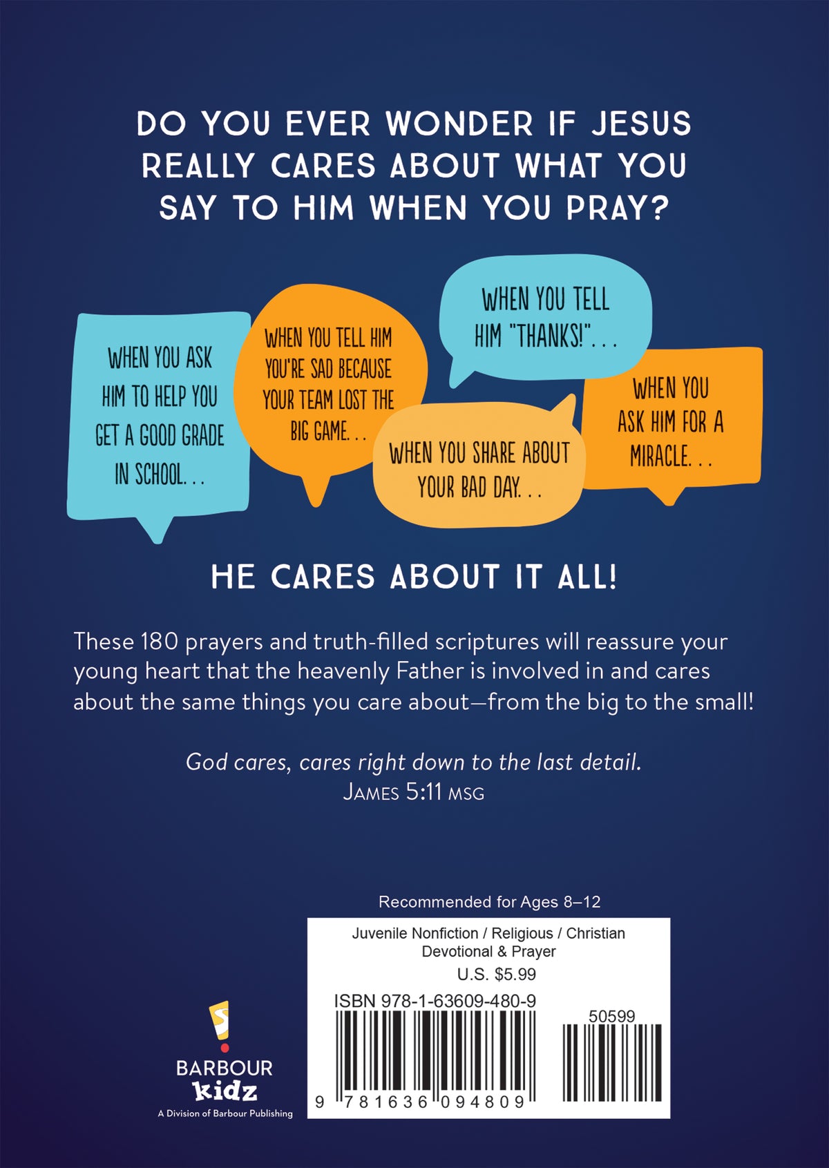 It All Matters to Jesus: Prayers For Boys