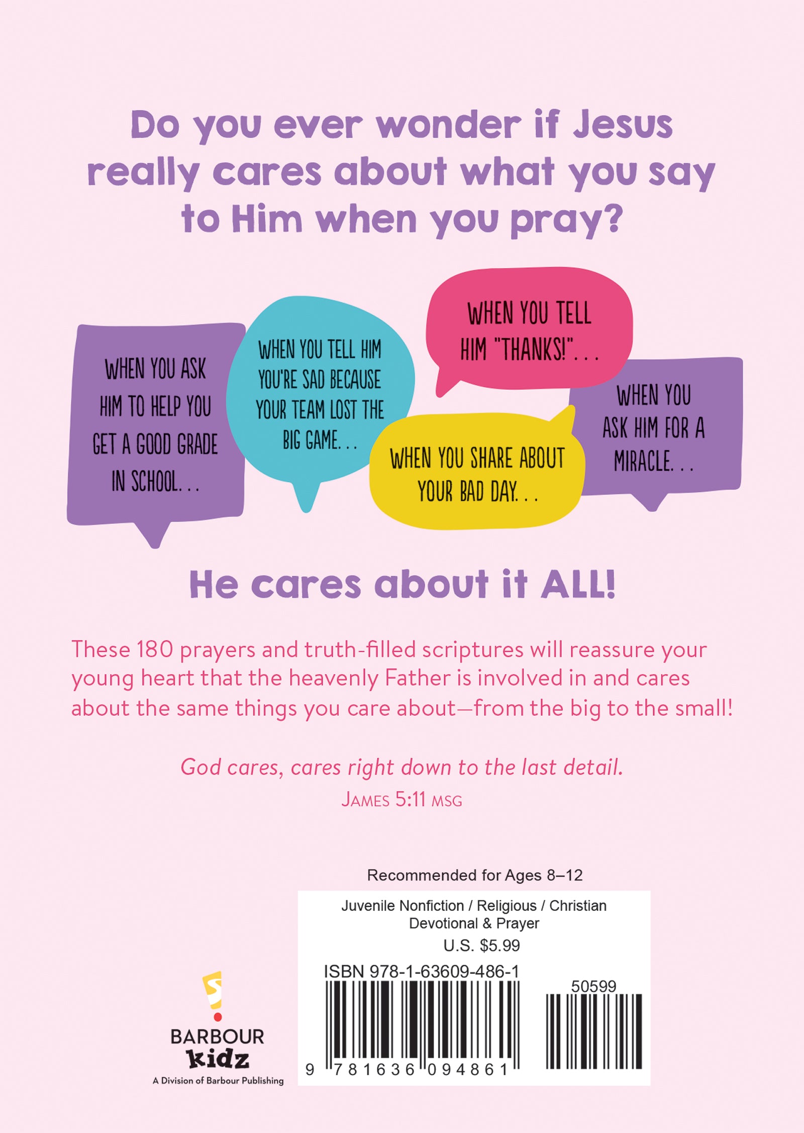 It All Matters to Jesus: Prayers For Girls