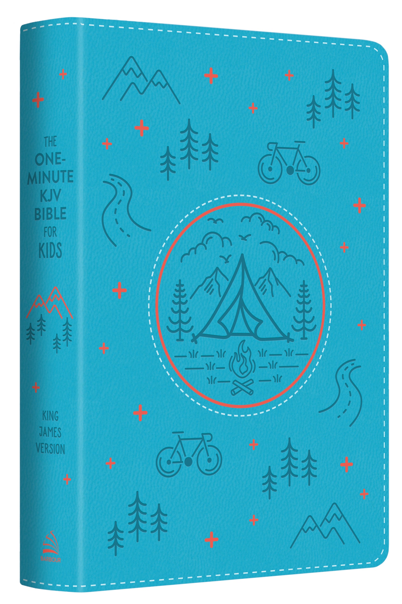 KJV One-Minute Bible For Kids Adventure Blue (Red Letter Edition)