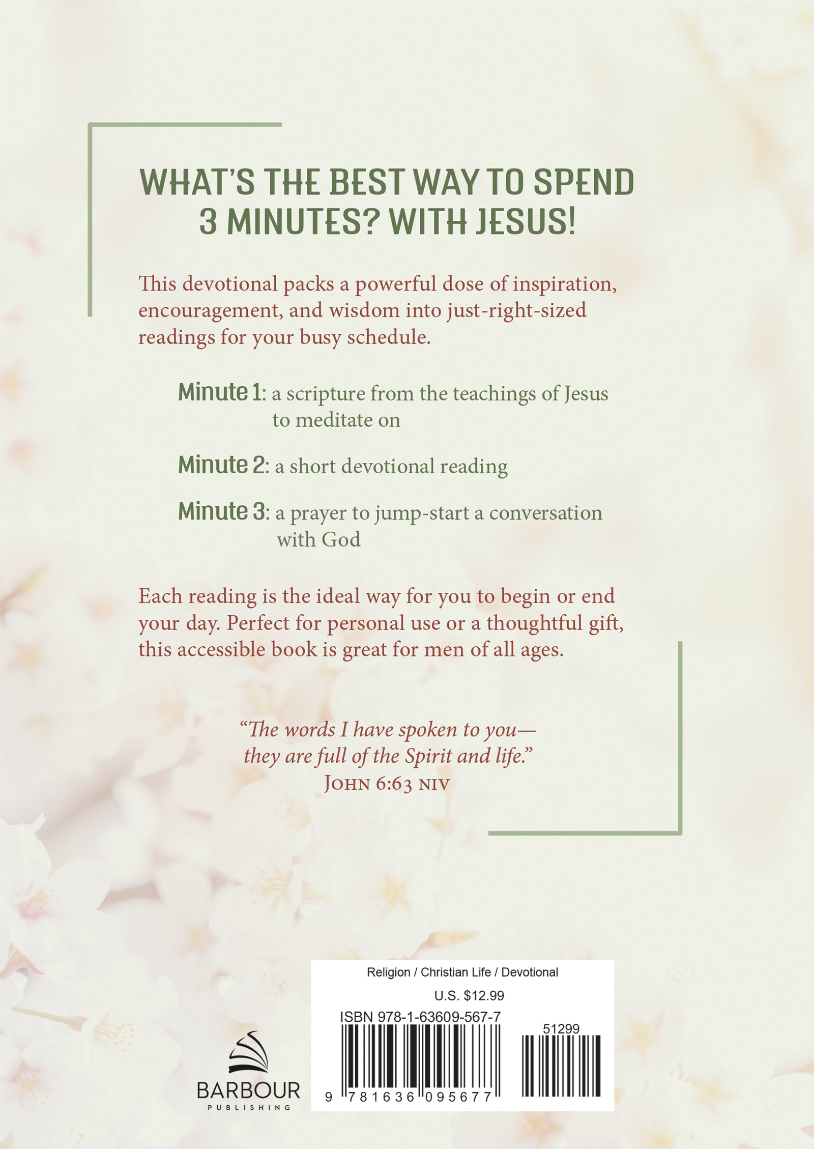 3 Minutes With Jesus: 180 Devotions For Women (3 Minute Devotions Series)