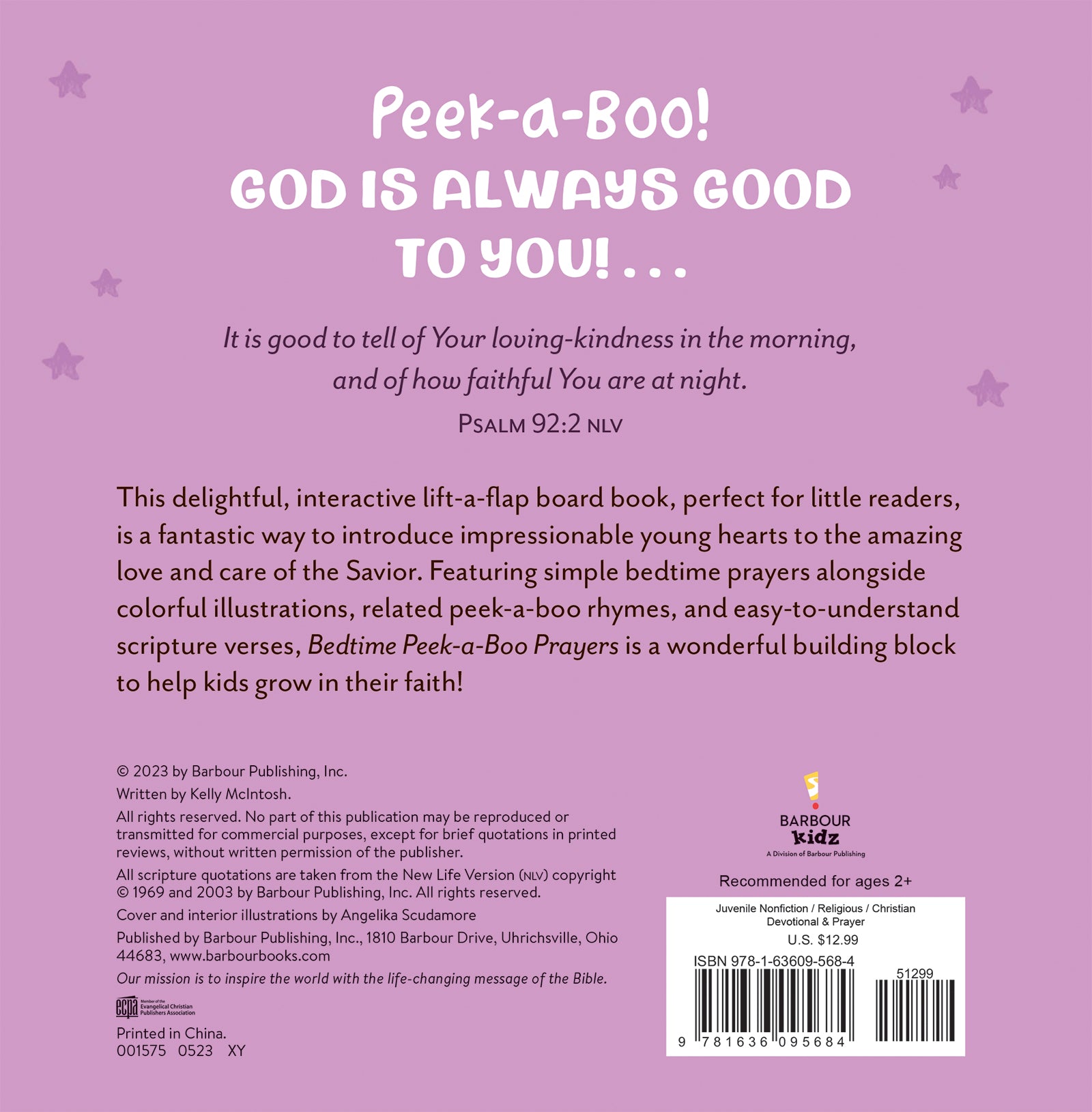 Bedtime Peek-A-Boo Prayers: A Rhyming Lift-A-Flap Book For Kids