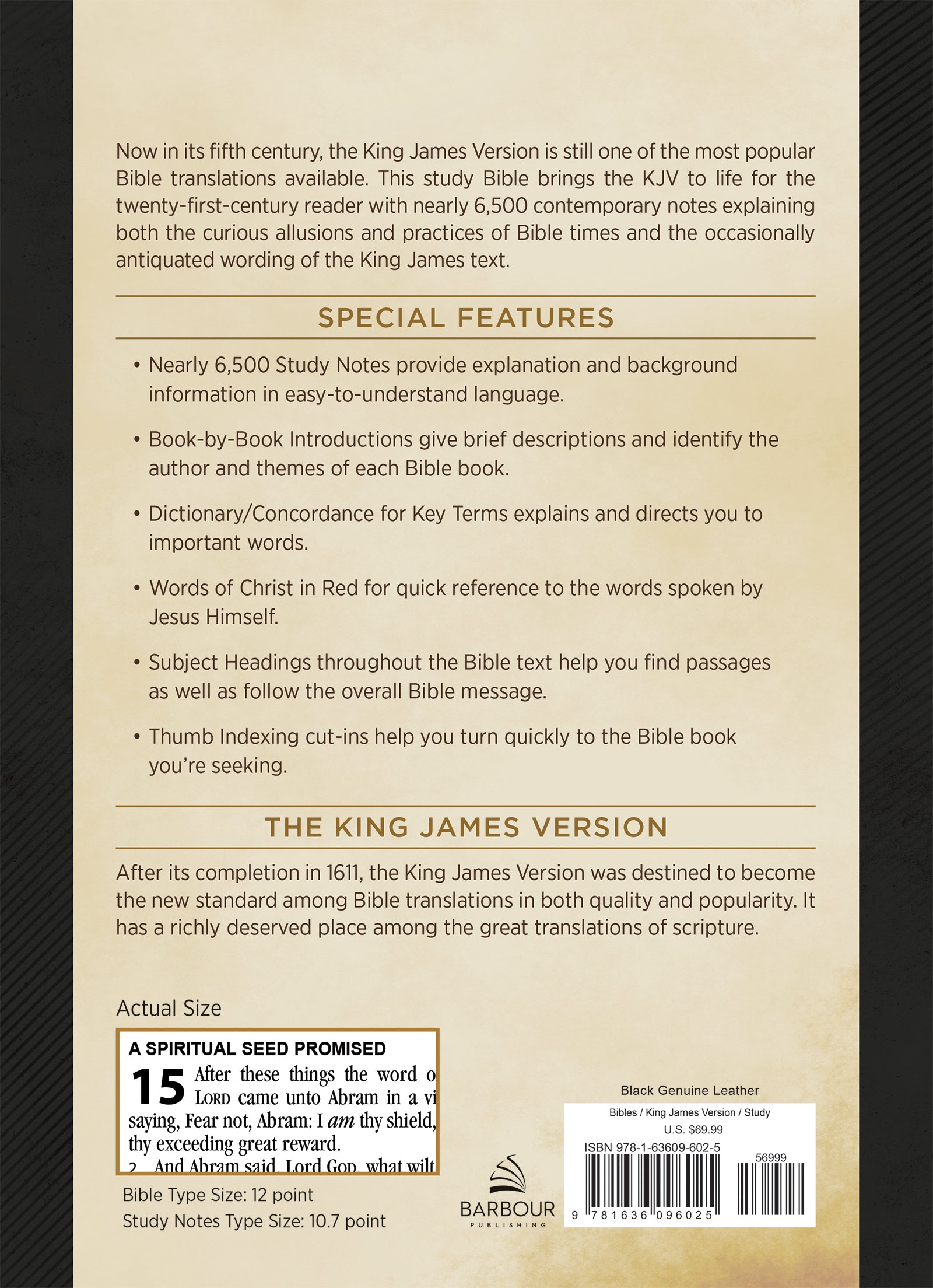 KJV Study Bible Large Print Black (Red Letter Edition)