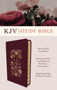 KJV Study Bible Indexed Crimson Bouquet (Red Letter Edition)