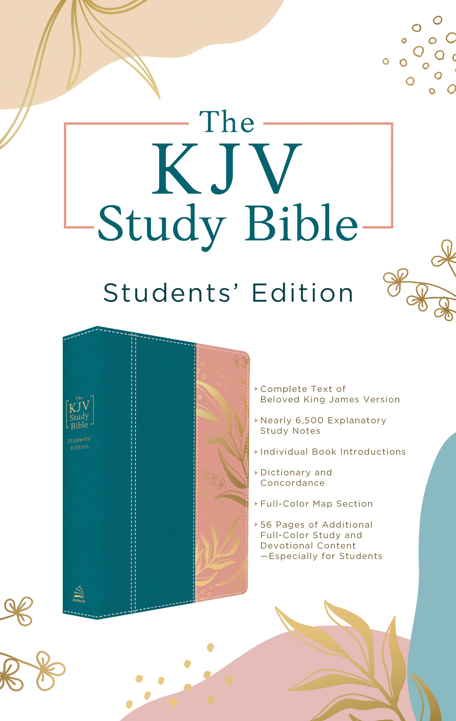 KJV Study Bible Students' Edition Tropical Botanicals (Red Letter Edition)
