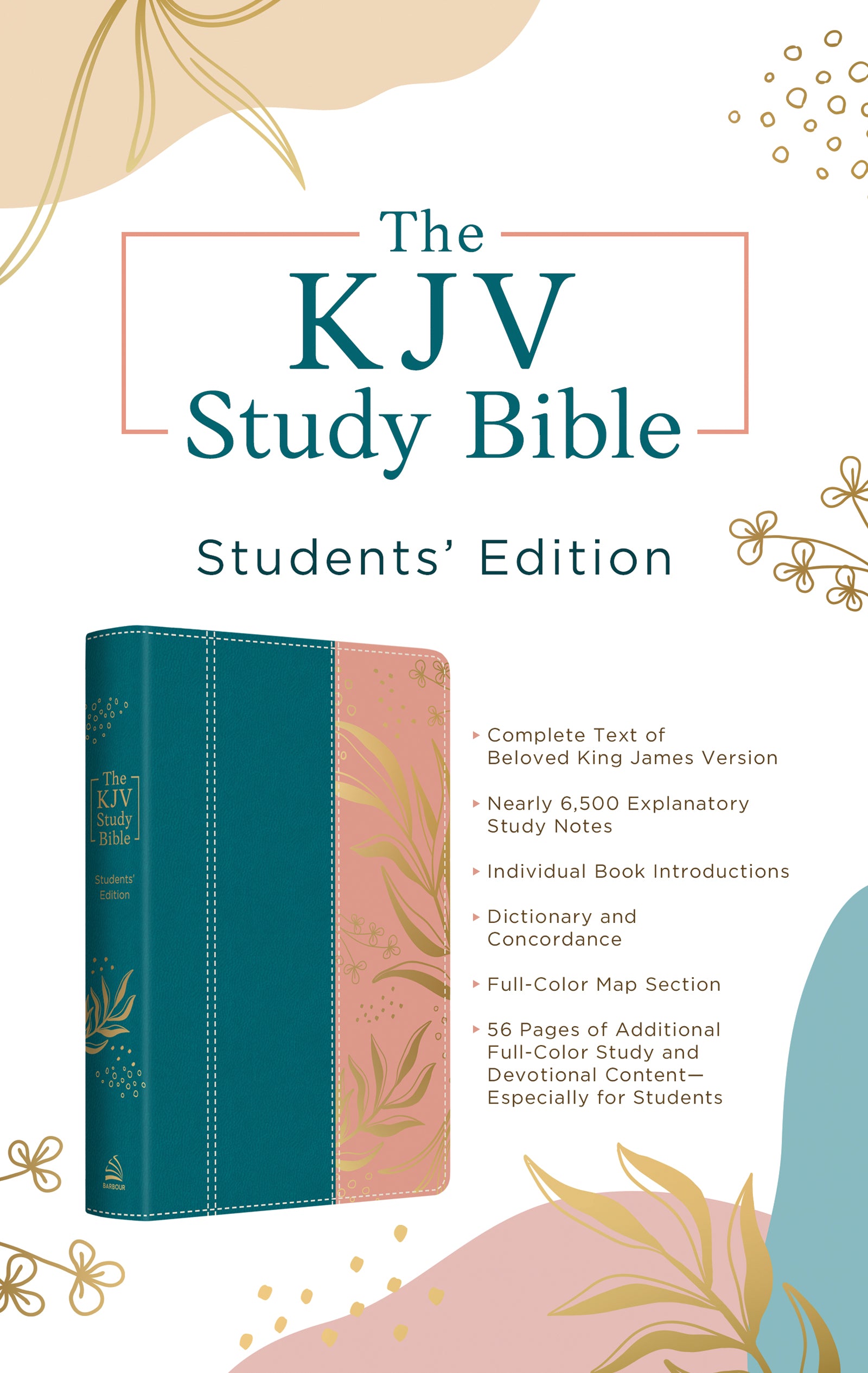 KJV Study Bible Students' Edition Tropical Botanicals (Red Letter Edition)