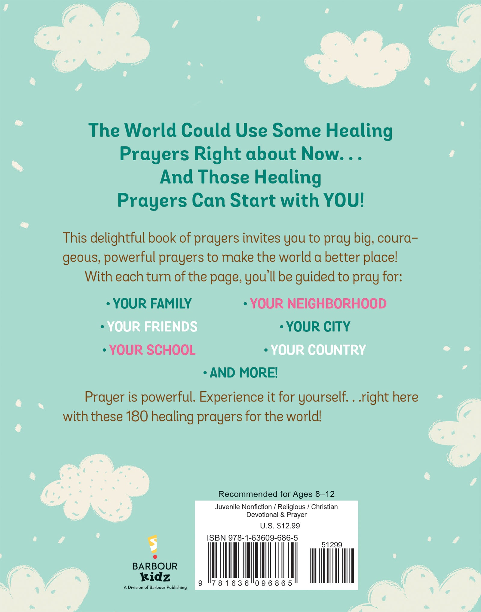 180 Healing Prayers for the World: Inspiration and Encouragement for Girls