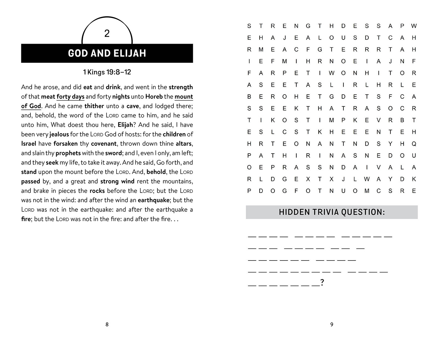 Hidden Trivia Bible Word Searches: 100 Puzzles Plus Bonus Q&A!