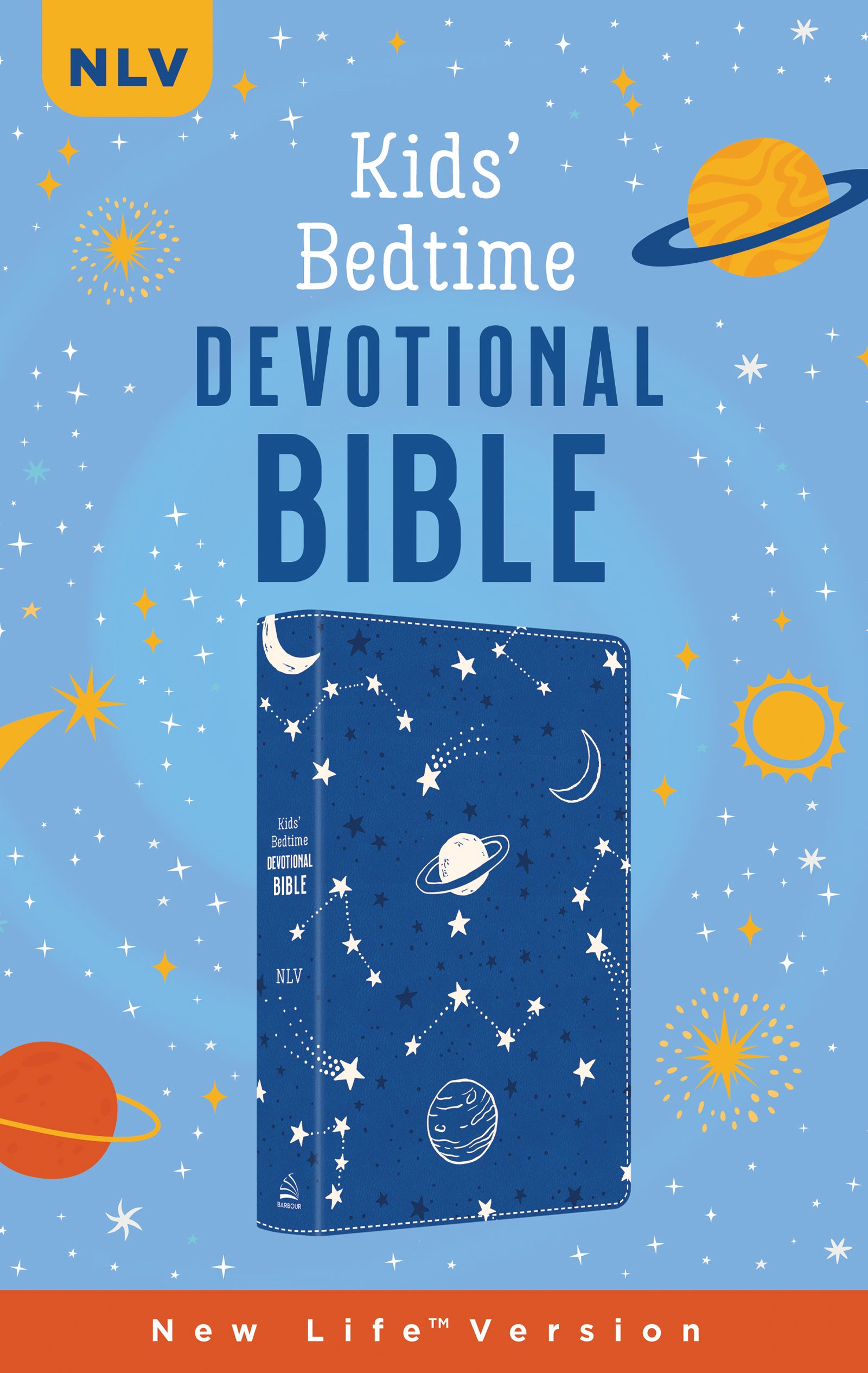 NLV  Kids' Bedtime Devotional Bible Cobalt Cosmos