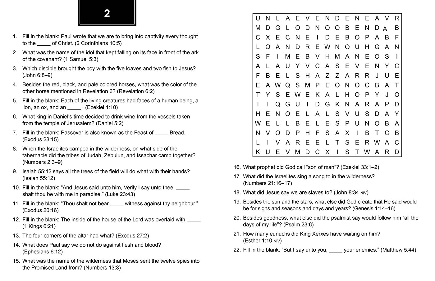 Bible Trivia Word Searches Large Print: Dozens of Puzzles to Test Your Knowledge of God's Word