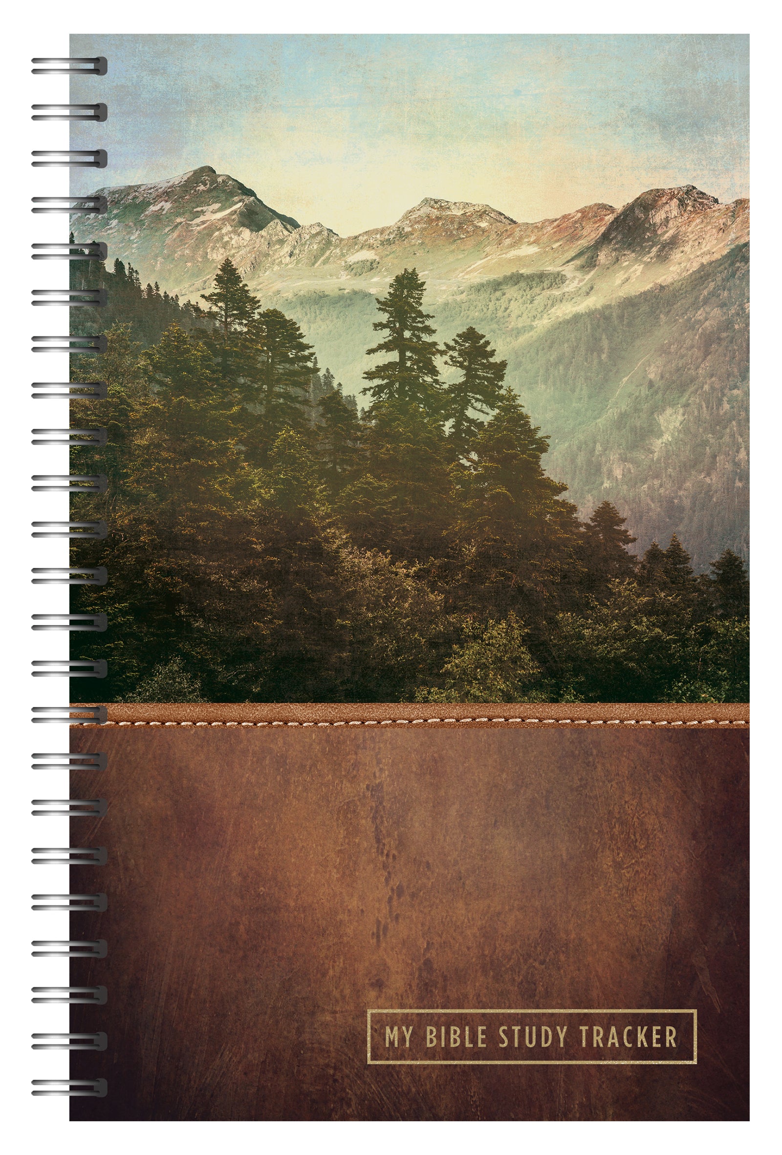 Journal: My Bible Study Tracker (Leather Forest)